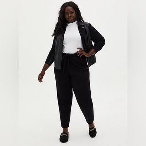 Torrid Slim Taper Studio Luxe Ponte High-Rise Tie-Front Pant - 3X - NWT